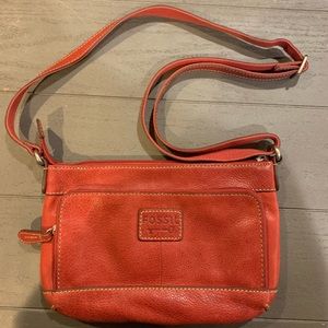 Red Fossil Crossbody Purse